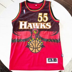 Adidas Red Mutumbo Hawks vintage Basketball Jersey